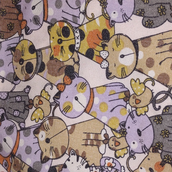 โฎ๏ธVINTAGEโฎ๏ธ UNION BAY Cat/Fox Lovers Crossbody Bag - Picture 2 of 8